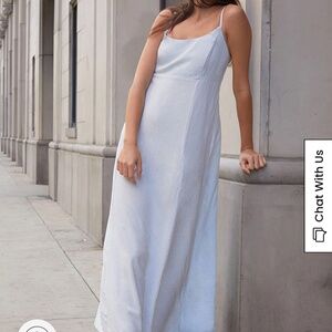 Brandy Melville John Galt Blue Floral Colleen Slip Dress